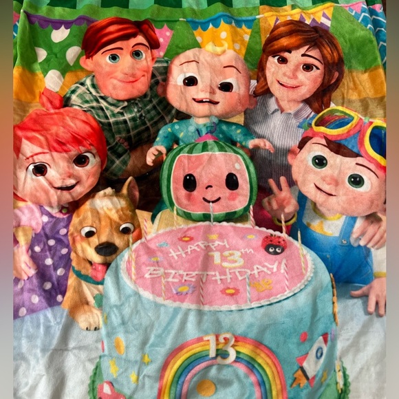 Cocomelon Limited Edition 13th Anniversary Children’s Toddlers Throw Blanket - Picture 2 of 3